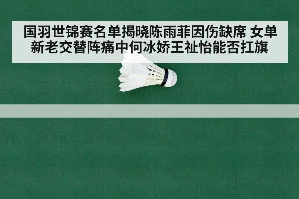 国羽世锦赛名单揭晓陈雨菲因伤缺席 女单新老交替阵痛中何冰娇王祉怡能否扛旗